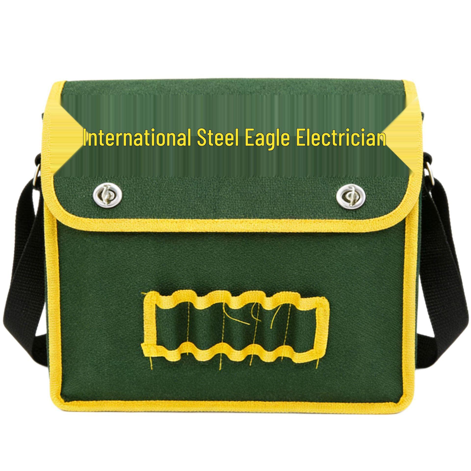 Thickened Multi-Functional Electrician Tool Bag - Large, Single Shoulder, Crossbody, Backpack 35x30