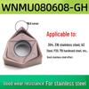 90° Double-Sided Hexagonal WNMU080608 Cutting Inserts for Cross-Border Fast Feed Milling Cutter