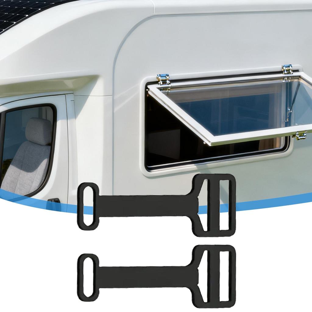 Fensterverriegelung für Wohnmobile, 2-teilig, Begrenzer-Werkzeug, Radfensterbegrenzer für Reisen im Freien, Wohnwagen, Ausflüge, Auto, Picknick