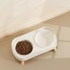 Spill Proof Raised Pet Feeders Double Dishes With Nonskid Rubber Feet For Dog Cats Water Food Bowl Container Kitchen Use