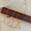 Elegant Micro-Inlaid Pearl Necklace – Unique, Fashionable, and Versatile Clavicle Chain.