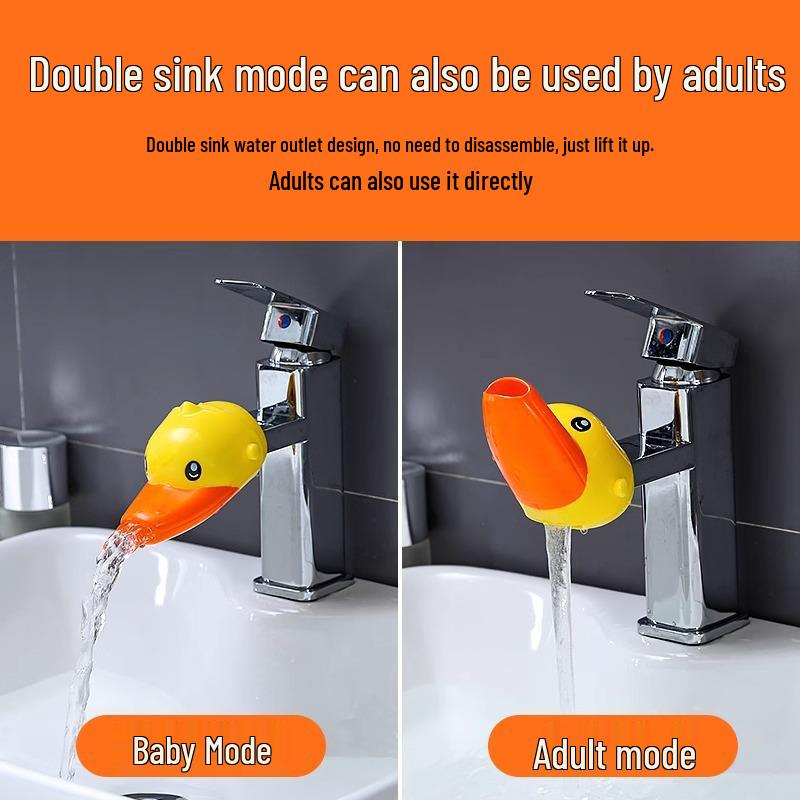 Silicone Duck Faucet Extender for Kids