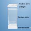 Transparent Mini Fish Tank Adjustable LED Fish Tank Desktop Betta Fish Tank  For Home