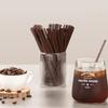 100pcs/packDisposable Three-Hole Coffee Straws Wooden Coffee Stirring Sticks Individually Packaged Hot Drinks Cold Drinks Juice
