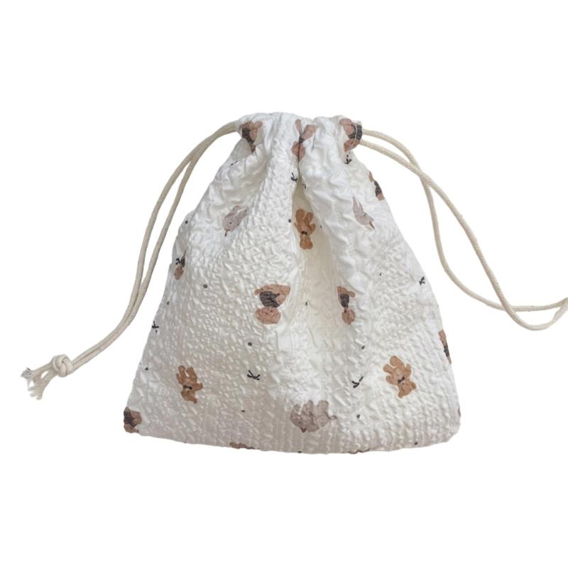 Wiederverwendbarer Polyester-Kordelzugbeutel Aufbewahrung Organisiert Für Beauty-Tools Schmuck Praktische Reise-Accessoires Beutel