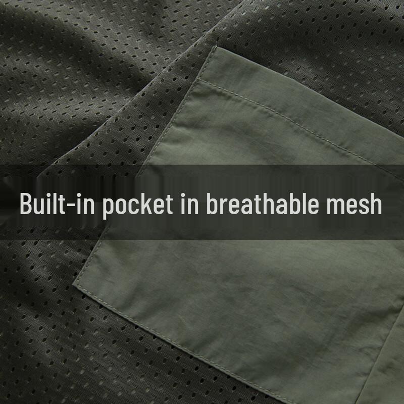 JEEP SPIRIT Men's Outdoor Multi-Pocket Zipper Vest