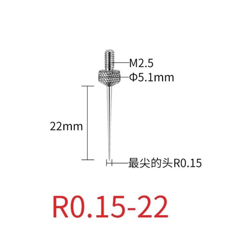 Needle Contact Point Sets for Dial Indicators Depth Gauge 4-48UNF Thread Shank 0.15mm 0.3mm 1.0mm 1.5mm 2.0mm Diameter