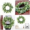 Realistic Artificial Flower Wreath for Front Door Spring Wreath Decoration for Wedding Valentines Indoor and Outdoor Use