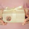 100-500Pcs Vintage Kraft Paper Stickers Scrapbook Gift Stationery Label Stickers Handmade With Love Thank You For The Stickers