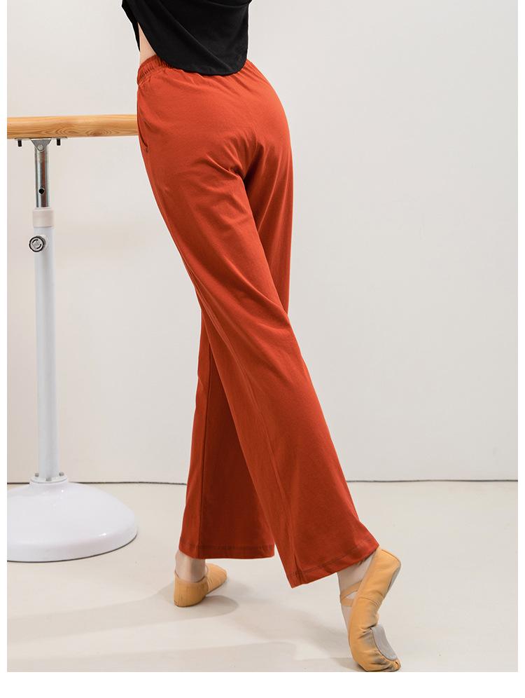 Spring & Autumn Loose High-Waist Wide-Leg Pants for Adult Female Modern Dance