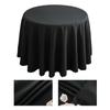 Polyester Round Tablecloth Stain and Wrinkle Resistant Cloth-Washable Table Cover For Dining Table,Buffet Parties and Camping