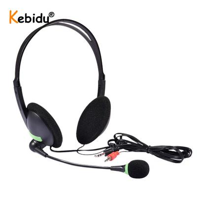 3.5 Mm Wired Headphone Computer Headset With Mic Aux Earphone Microphone For Pc/laptop/computer