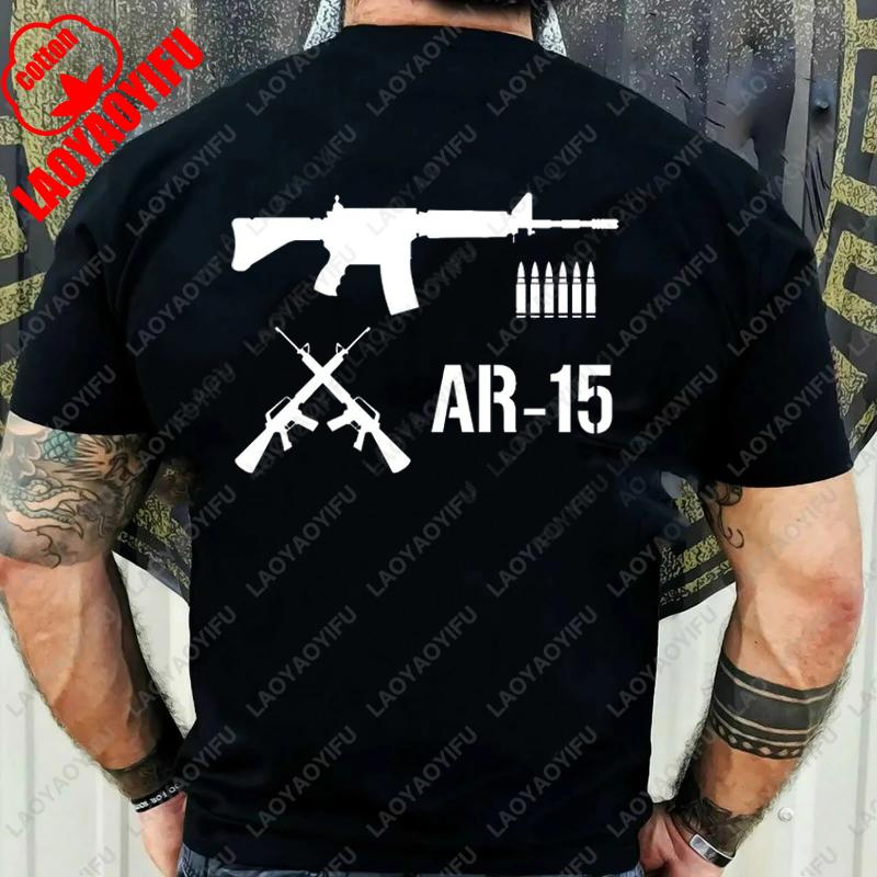I Lubricate My AR15 with Liberal Tears Gift TShirt Vintage Classic Fashion Streetwear Funny Clothing Regular Short Sleeve Tops