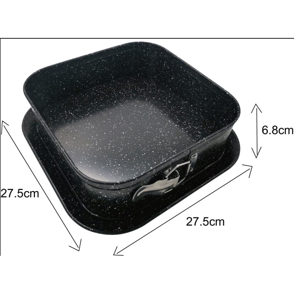 Forma do ciasta rozpinana marmurkowa 27,5x27,5x6,8 cm KINGHOFF KH-1791