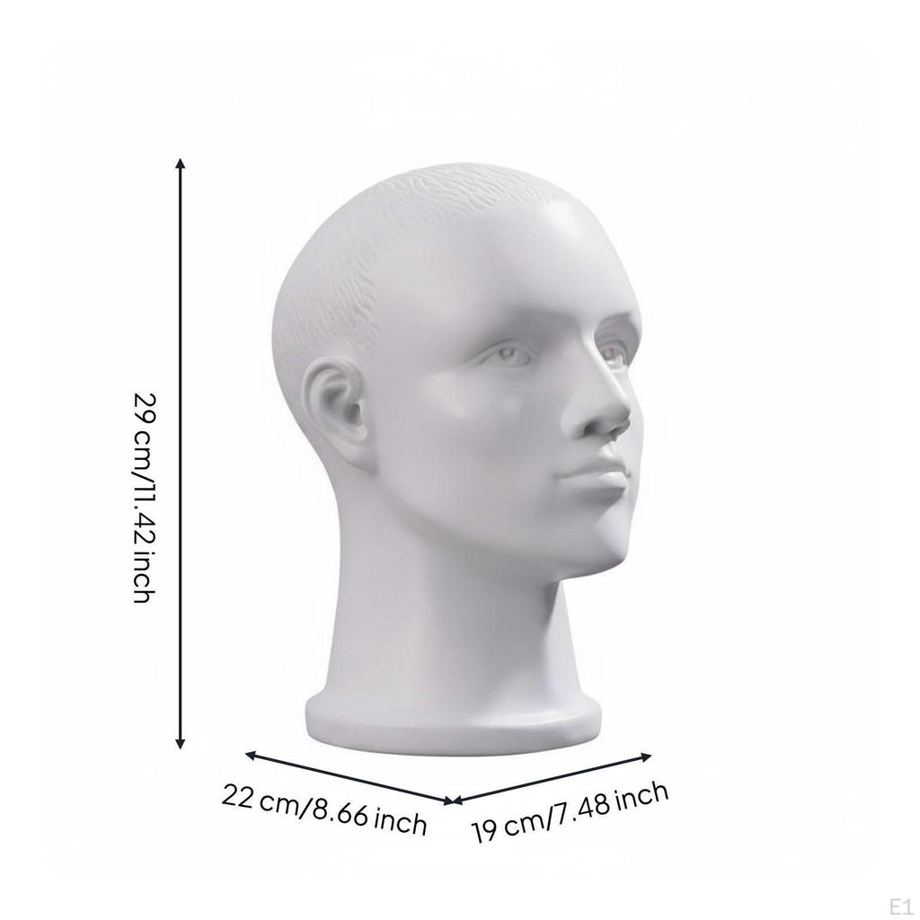 Realistic Mannequin Head With Ear Holes Hairpiece Holder Versatile Hat Display Stand for