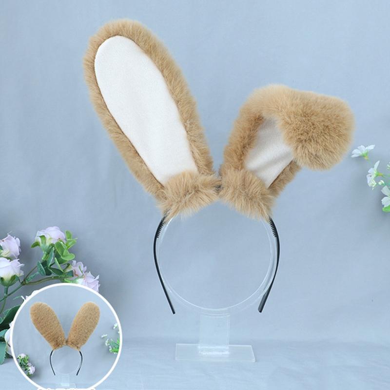 Long Rabbit Ear Hair Band Bunny Headband Festival Party Lolita Hair Band Bunny Cosplay Headdress Birthday Gift