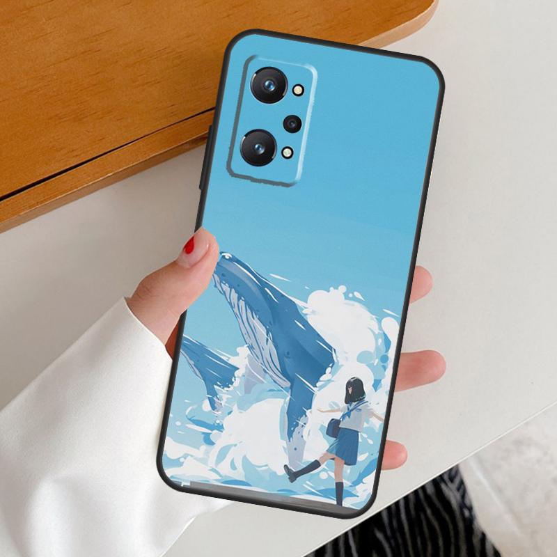 Whale Fish Wave Sea For Realme 15 Pro GT7 GT6 10 11 12 13 14 Pro Plus C67 C63 C61 C55 C51 C53 C35 C75 C65 Case