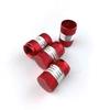4x Red Aluminum Car Accessories Tyre Valve Dust Caps Motorcycle Bike Universal