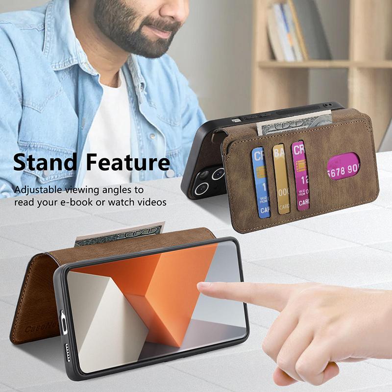 2 In 1 Detachable Leather Wallet Card Slot Flip Magnetic Case for Xiaomi 15 Ultra 14 13 12 11 10 Redmi Note14 Note13 Note12 Pro