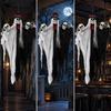 Hanging Halloween Ghost Decoration Spooky for Porches, Rods
