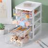 Clear Storage Organizer Desk Organizer with Drawers Plastic Stationery Organizer Makeup Organizer Storage Box for Office