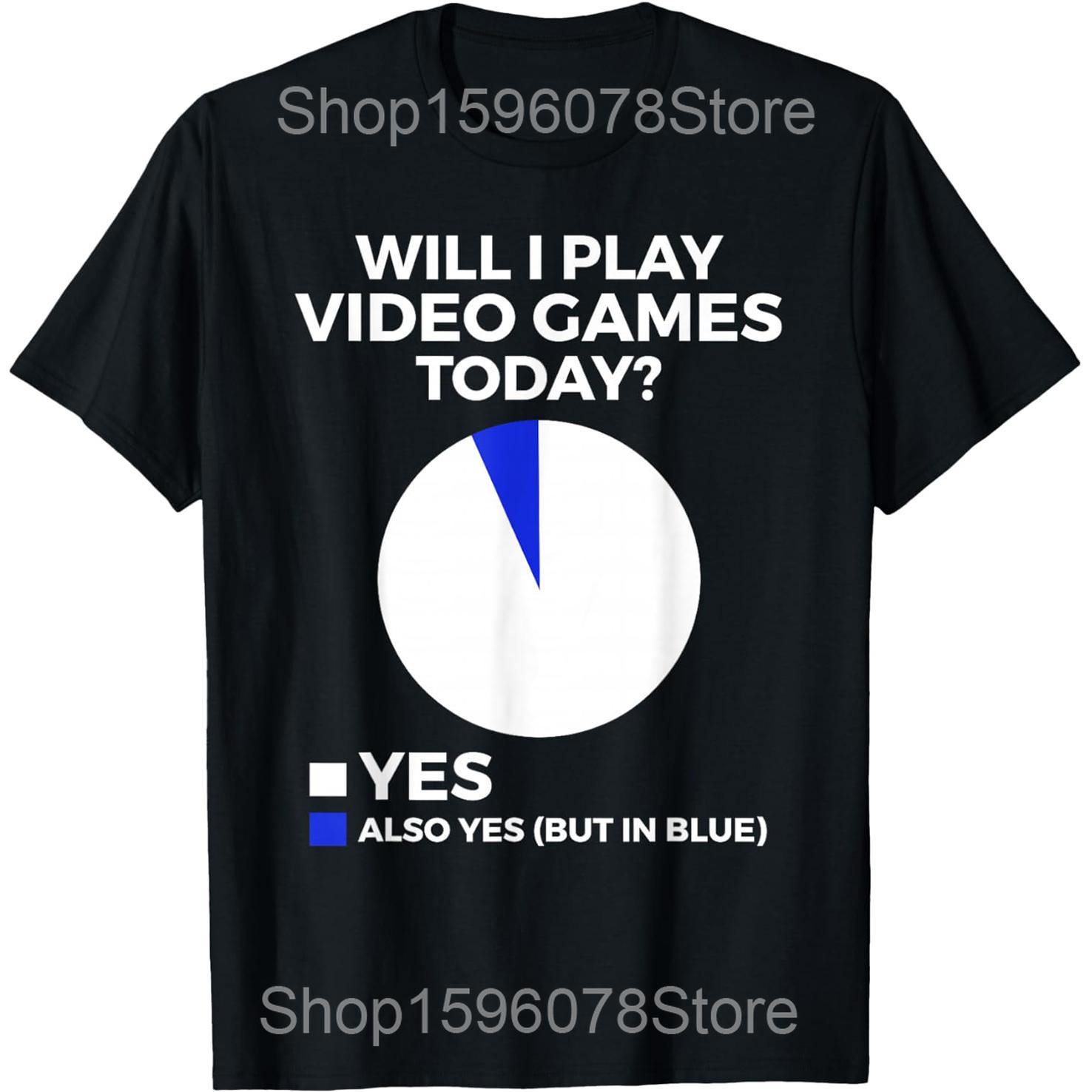 

Funny Video Game Art Gaming Nerd PC Gamer T Shirts Men Cotton Humor Streetwear Tee Short Sleeve Unisex Loose Clothing 4XL