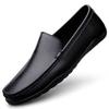 Men's Shoes Spring New Leather Beanie Shoes Men's Breathable Casual Leather Shoes Men's Soft Leather Soft-soled Loafers Men's