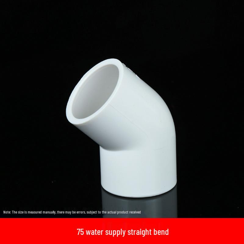PVC 45° Elbow Water Pipe Fittings for Fish Tanks - White, Blue, Gray