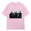 Korean Kpop Hip-hop Group Lngshot T-shirt Men's and Women's Fashion Casual Short-sleeved T-shirt Streetwear