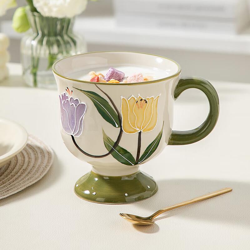 Kangbach Hand-Painted Ceramic Breakfast Cup