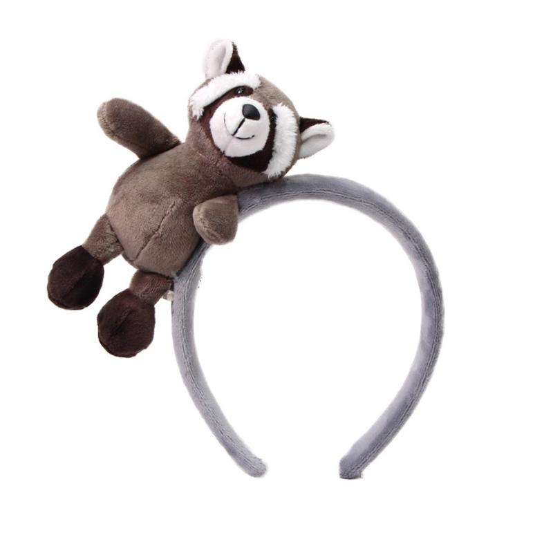 

Children s Cartoon Raccoon Hair Hoop Comfortable Stretchy Hairband Stylish Headdress Daily Wear Play Costume 1