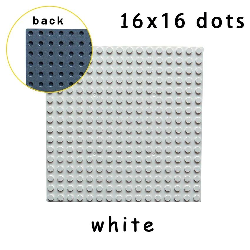 Single-sided Baseplates 16x16 Dots DIY Building Blocks Brick 3867 6098 MOC Educational Assemblage Construction Toys for Children