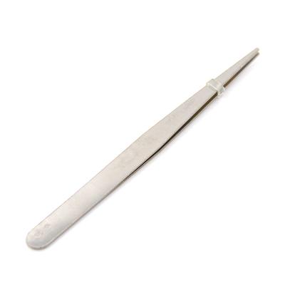 1Pcs 12Cm Fine Point Silver Tone Pointy Straight Tweezers