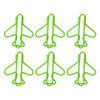 100Pcs Cute Paper Clips Plane Shape Design Covered Wire Bright Color   Paperclips for Scrapbook Card Papercraft