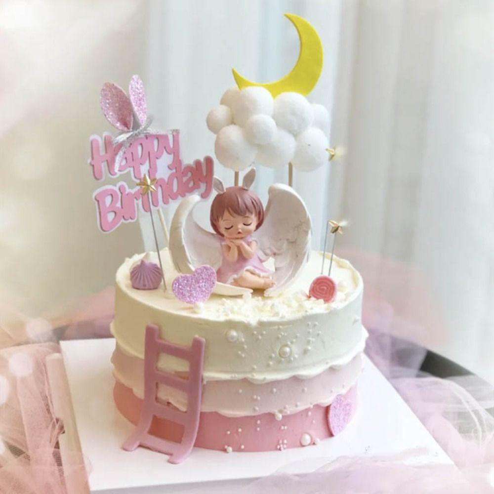 PVC Anime Figure Cake Topper DIY Angel ornaments Event & Party Angel Cake Topper  Home