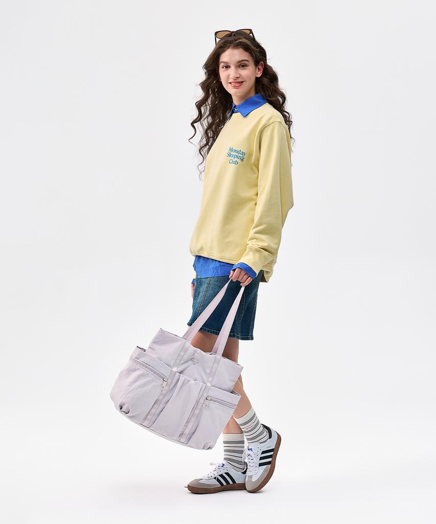 Mah Shiro Puff Tote Bag - Black