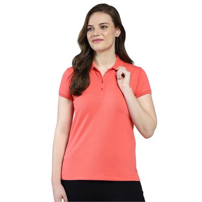 Womens Solid Collar Neck T-Shirt