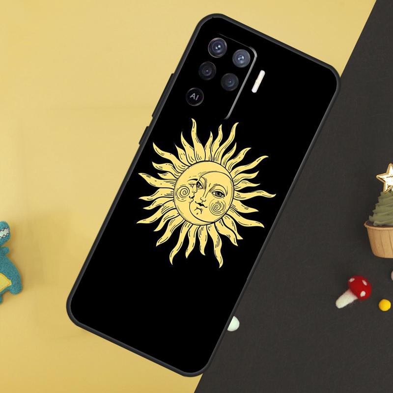 Sun Moons Star Signs Celestial Case For Oppo A60 A80 A40 A15 A16 A17 A57 A94 A74 A54 A76 A96 A18 A38 A58 A78 A98 A5 A6 Pro
