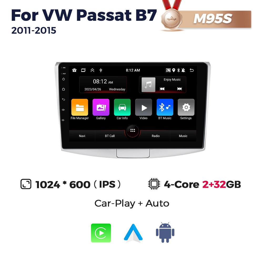 Navifly GPS Android Radio Auto All In One Pentru Volkswagen VW Passat B6 B7 CC Magotan 2011-2015 Player Multimedia 2 Din Unitate Principală