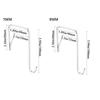 Door Hangers Hooks with Metal Organizer Hooks For Living Room Bathroom Bedroom Kitchen Hanging Clothes Towels Hats Coats Etc