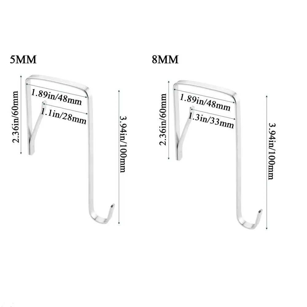 Door Hangers Hooks with Metal Organizer Hooks For Living Room Bathroom Bedroom Kitchen Hanging Clothes Towels Hats Coats Etc