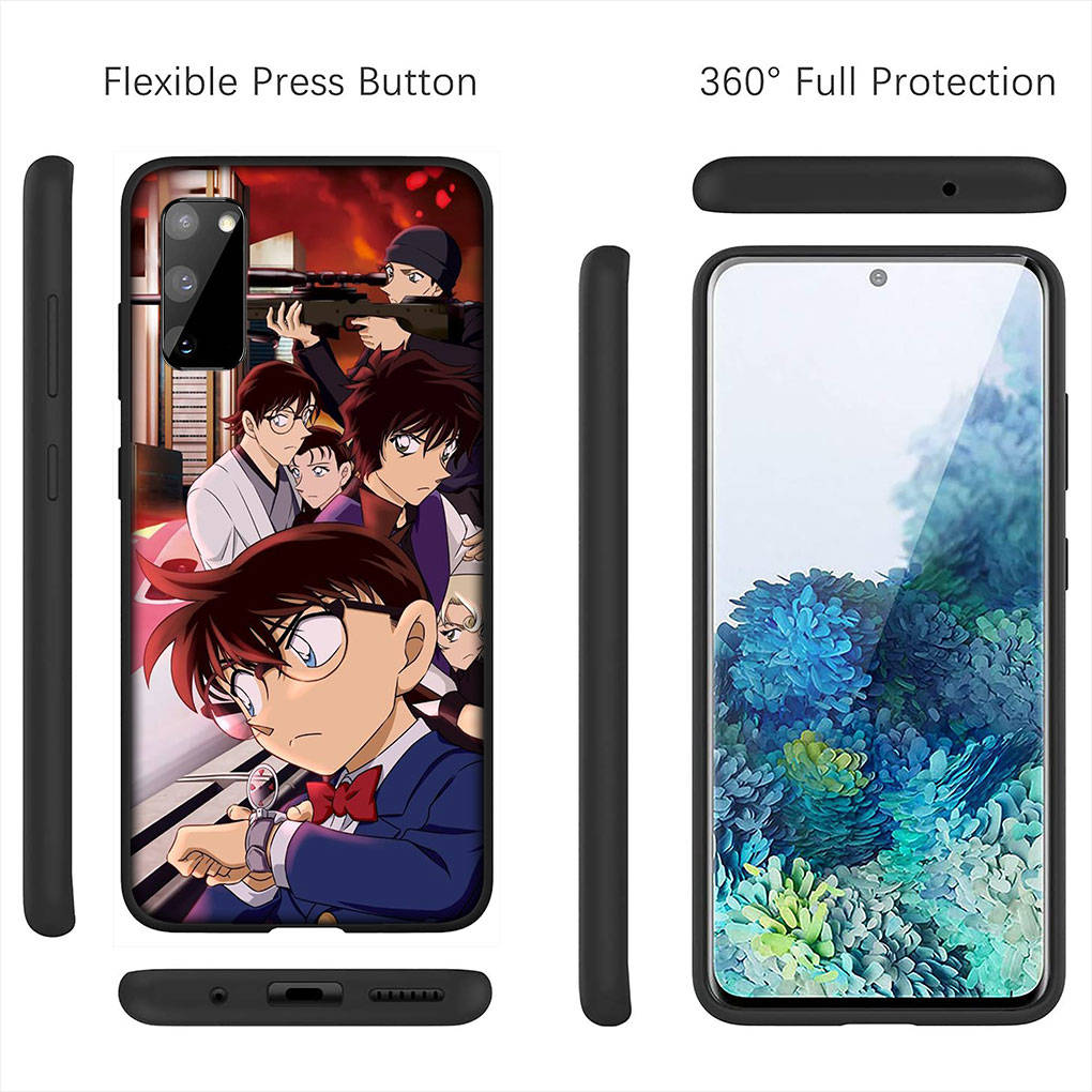 Cover for iPhone 16 15 Xiaomi Redmi Note 14 13 12 11 Pro Max X 8 9 16e Samsung Galaxy S25 S24 S23 Moto A4 OPPO Huawei Anime Detective Conan Phone Case