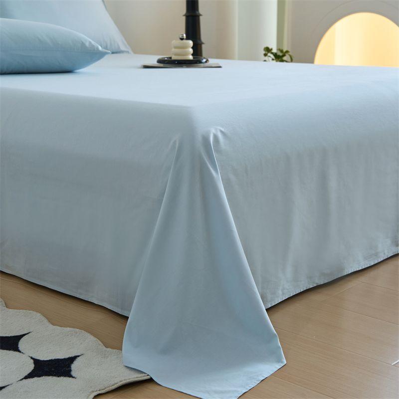 New Ins Minimalist Bed Sheet, Skin-friendly Anti-pilling Bedding for Home & Dormitory, Single Double Size