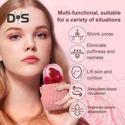Ice Roller Face Massager Reusable Puffy Eye Bag Removal Pores Shrink Anti Wrinkle Face Silicone Ice Holder Women Ice Compress Skin Care Tool