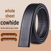 LAORENTOU Men's Genuine Leather Belt Strap for Automatic Buckle