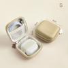 Headphone Bag Data Cable Storage Bag Suitable For Data Cable Charger Finishing Bag Leather Hard Case