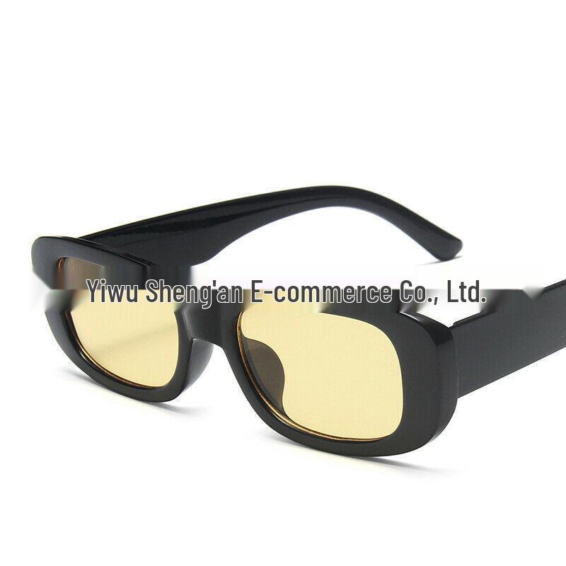 Trendy Square Punk Sunglasses: Street Style UV Protection