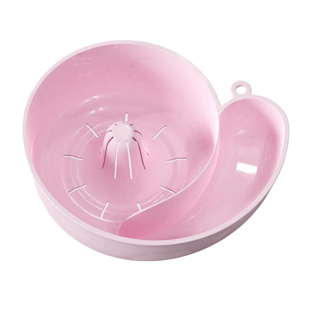 Snail Drain Basket Portable Kitchen Cleaning Bowl with Strainer Kitchen Supplies for Washing Vegetables & Fruits