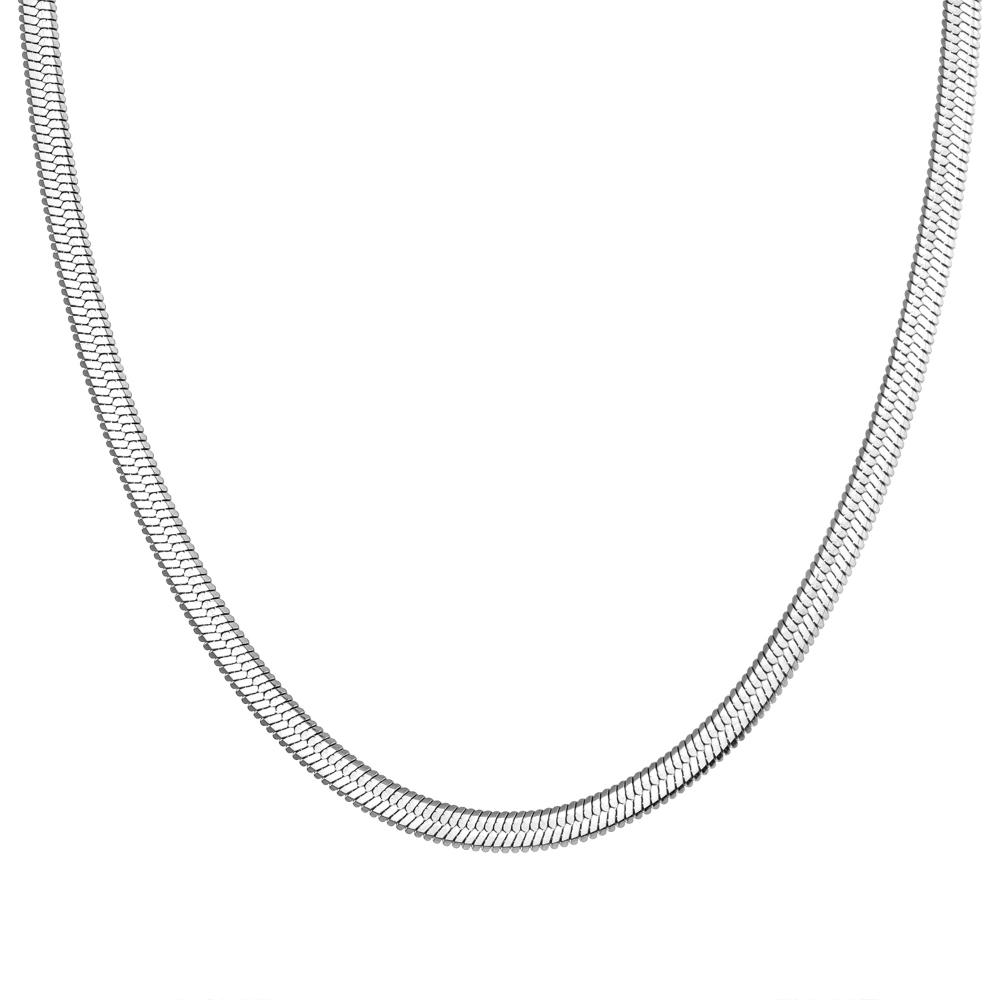 Цепочка из змеиной кости для девочек, модный подарок для вечеринки в ночном клубе, универсальное ювелирное ожерелье, женское элегантное очаровательное ожерелье-цепочка