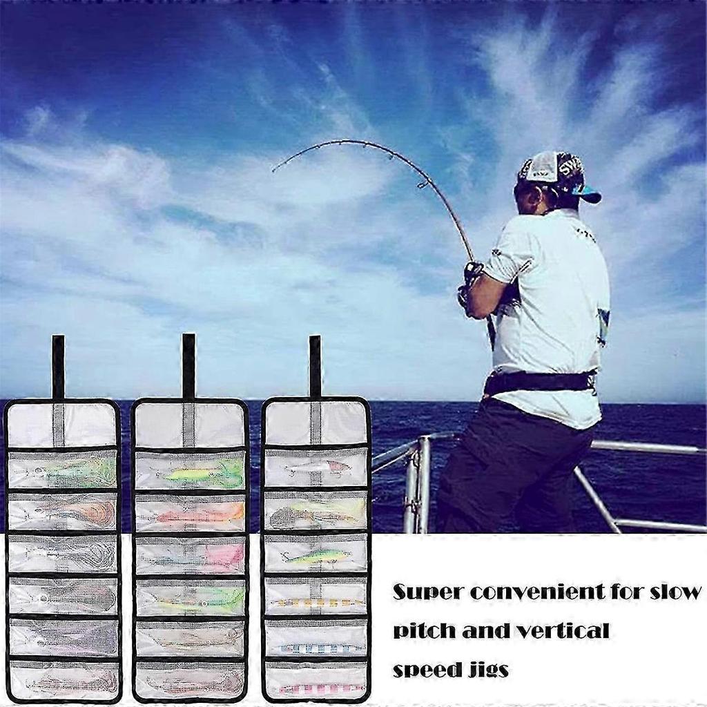 Fishing Lure Wraps - 6 Pocket Protective Cover for Saltwater Hooks & Trolling Lures
